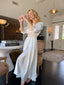 30s Vintage Radcliffe Ivory Satin Lace Peignoir Bridal Lace Trim Slip and Duster Set