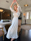 30s Vintage Radcliffe Ivory Satin Lace Peignoir Bridal Lace Trim Slip and Duster Set