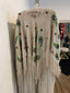 60s Vintage Rare Valentina Sequin Poncho with Fringe Trim