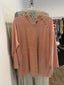 90s Vintage Sonia Rykiel Winter Women Pink Velvet Pullover Sweater
