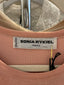 90s Vintage Sonia Rykiel Winter Women Pink Velvet Pullover Sweater