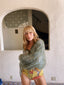 Vintage Inspired LEBOUDIOR Handknit Green Cardigan