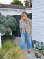 90s Vintage Carlisle Hand Knit Multicolor Cardigan