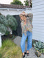 90s Vintage Carlisle Hand Knit Multicolor Cardigan