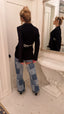 00s Vintage GUCCI Wool Knit Black Blazer y2k Designer Tailored Workwear