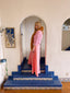 70s Vintage Rare Lillie Diamond Bubblegum Pink Palazzo Wide Leg Lounge Pant