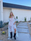 40s Vintage White Lace Sheer Slip Boho Bridal Lingerie Dress