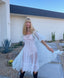 40s Vintage White Lace Sheer Slip Boho Bridal Lingerie Dress