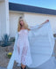 40s Vintage White Lace Sheer Slip Boho Bridal Lingerie Dress