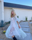 40s Vintage White Lace Sheer Slip Boho Bridal Lingerie Dress