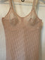 90s Vintage Rare Christian Dior Logo Mesh Bodysuit Nude Monogram One-Piece
