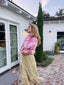 80s Vintage Bob Mackie Polka Dot Mermaid Midi Skirt