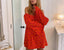 60s Vintage Anastasia Boutique Bell Sleeve Heart Print Mini Dress