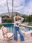 80s Vintage Land’s End 8-Ball Novelty Crew Neck Sweater