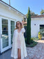 90s Vintage Pero Sheer Silk Chiffon Duster Bridal Lingerie Lace Trim Cape