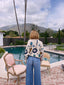 80s Vintage Land’s End 8-Ball Novelty Crew Neck Sweater