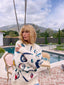 80s Vintage Land’s End 8-Ball Novelty Crew Neck Sweater