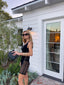90s Vintage Catherine Coatney Black Mesh Boy Shorts y2k Goth Short