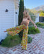 70s Vintage Geno California Sheer Linen Blend Wide-Leg Trouser Psychedelic Mod Floral Pant