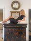 90s Vintage Joseph Ribkoff Black Midi Dress VTG