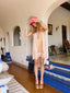 20s Vintage Peach Silk Lace Trim Romper Slip Antique Playsuit