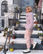 00s Just Cavalli Lilac Fur and Leather Jacket | Roberto Cavalli Vintage Coat