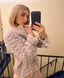 00s Just Cavalli Lilac Fur and Leather Jacket | Roberto Cavalli Vintage Coat