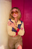 70s Vintage Paul Maris San Francisco Knit Polo | Mod Plaid Color Block Cropped Sweater