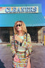 90s Vintage Catherine Coatney Pop Art Comic Print Jacket & Mini Skirt Set | Graphic Novelty Two Piece