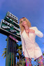 80s Vintage Claude Montana Powder Pink Skirt Suit | Architectural Hardware Jacket & Pencil Skirt