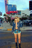 80s Vintage Studded Denim Cropped Bomber Jacket | Sculptural Puff Sleeve Patchwork Jacket