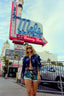 80s Vintage Studded Denim Cropped Bomber Jacket | Sculptural Puff Sleeve Patchwork Jacket