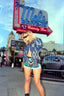 Contemporary Karina Grimaldi Beaded Hot Shorts | Black & Blue Embellished Statement Shorts