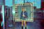 80s Vintage Studded Denim Cropped Bomber Jacket | Sculptural Puff Sleeve Patchwork Jacket