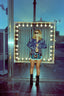Contemporary Karina Grimaldi Beaded Hot Shorts | Black & Blue Embellished Statement Shorts