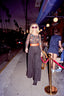 70s Vintage Lilli Diamond Black + Orange High Waist Suspender Wide Leg Palazzo Pants