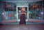 70s Vintage Lilli Diamond Black + Orange High Waist Suspender Wide Leg Palazzo Pants