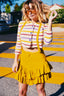 70s Vintage St. John by Marie Gray Striped Cropped Cardigan
