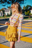 70s Vintage St. John by Marie Gray Striped Cropped Cardigan