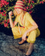70s Vintage Sunshine Yellow Polka Dot Wide Leg Jumpsuit