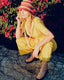 70s Vintage Sunshine Yellow Polka Dot Wide Leg Jumpsuit