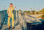 70s Vintage Sunshine Yellow Polka Dot Wide Leg Jumpsuit