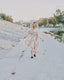 80s Vintage Karen Alexander Floral Lace Trim Duster Dress