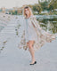 80s Vintage Karen Alexander Floral Lace Trim Duster Dress