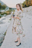80s Vintage Karen Alexander Floral Lace Trim Duster Dress