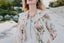 80s Vintage Karen Alexander Floral Lace Trim Duster Dress