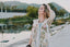 80s Vintage Karen Alexander Floral Lace Trim Duster Dress