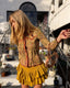70s Vintage Rare Roberto Cavalli Attributed Peplum Crop Jacket Victorian Lady Print Painted Suede