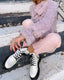 00s Just Cavalli Lilac Fur and Leather Jacket | Roberto Cavalli Vintage Coat