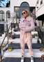 00s Just Cavalli Lilac Fur and Leather Jacket | Roberto Cavalli Vintage Coat